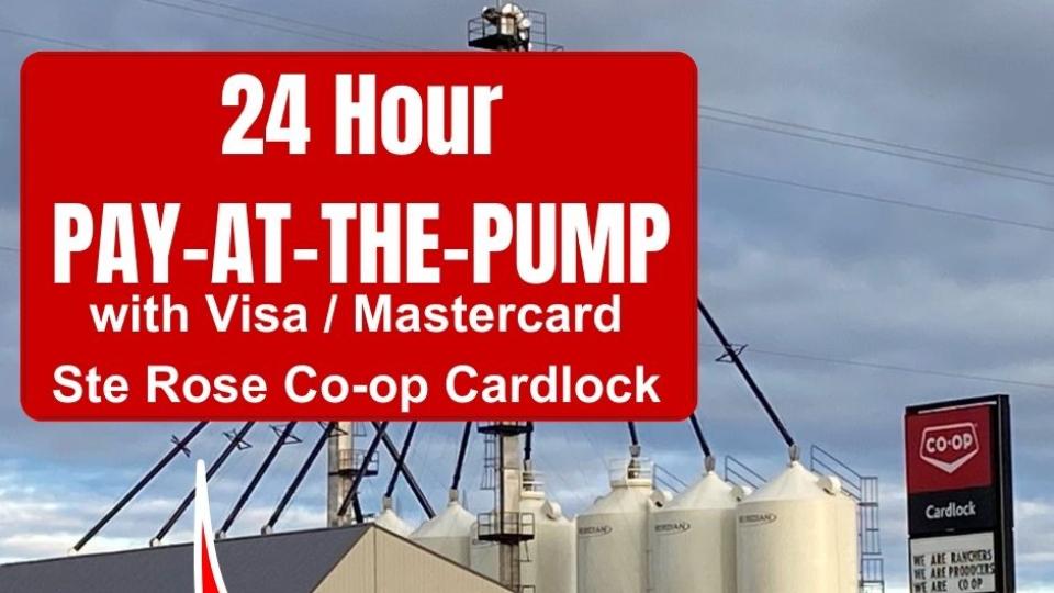 Ste Rose Cardlock Accepts Visa & Mastercard 24/7 Dauphin Coop
